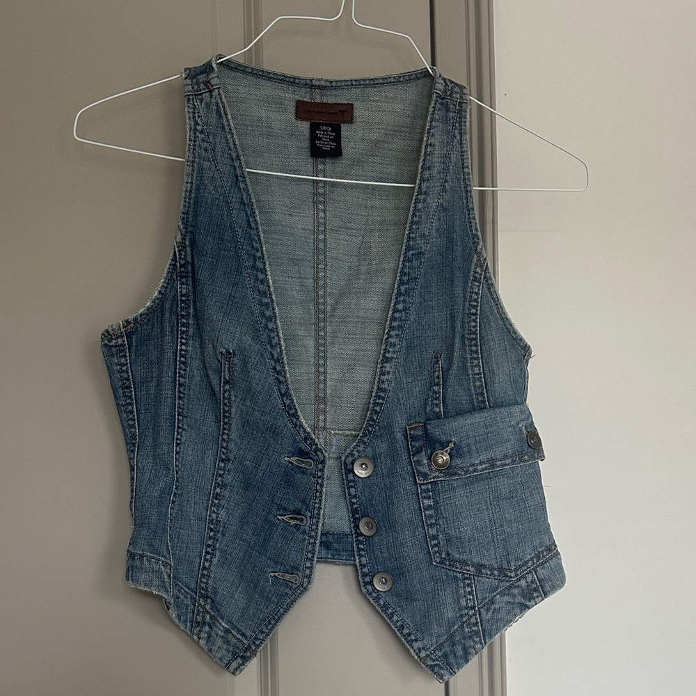 Stylish Denim Vest Calvin Klein